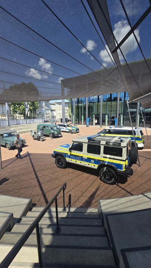 Fahrzeugausstellung beim Festakt